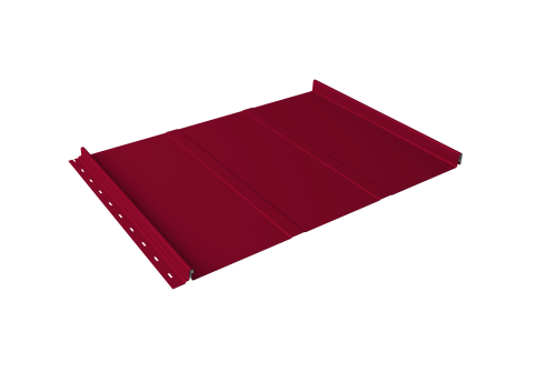 Кликфальц Line Grand Line 0.45 PE с пленкой на замках RAL 3003 рубиново-красный