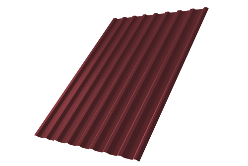 Профнастил С20R 0,5 Satin Мatt RAL 3005 красное вино