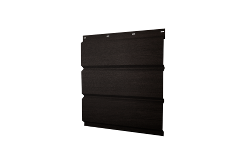 Софит металлический без перфорации 0,45 Print Elite с пленкой Coffee Wood TwinColor
