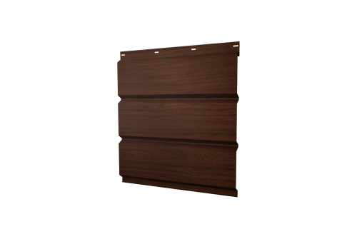 Софит металлический без перфорации 0,45 Print Elite с пленкой Choco Wood TwinColor