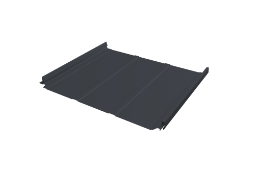 Кликфальц Pro Line Grand Line 0,5 Drap с пленкой на замках RAL 7024 мокрый асфальт