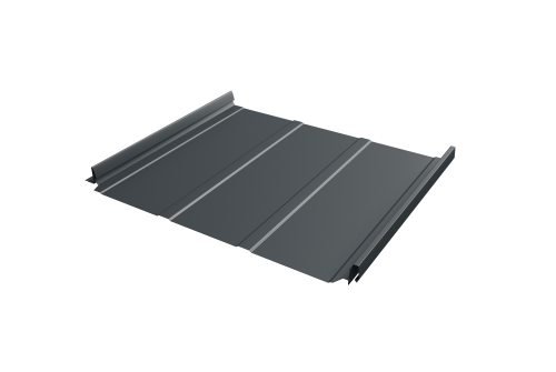 Кликфальц Pro Line Grand Line 0,45 Drap с пленкой на замках RAL 7016 антрацитово-серый