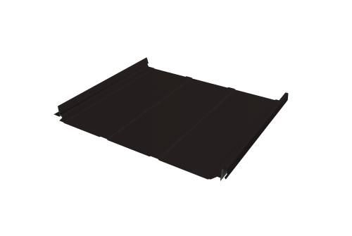 Кликфальц Pro Line Grand Line 0,45 Drap с пленкой на замках RAL 9005 черный