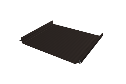 Кликфальц Pro Gofr Grand Line 0,5 GreenCoat Pural BT с пленкой на замках RR 32 темно-коричневый