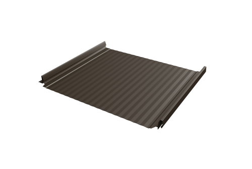 Кликфальц Pro Gofr Grand Line 0,5 Velur X с пленкой на замках RR 32 темно-коричневый