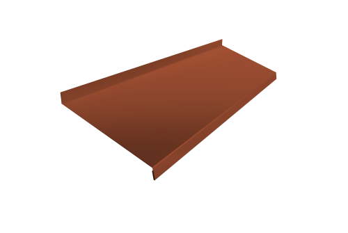 Отлив простой 200 0,5 Satin Matt RAL 8004 терракота (2м)