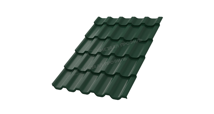 Металлочерепица Металл Профиль Трамонтана X покрытие VikingMP E 20 ral 6005 0.5 мм