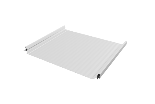 Кликфальц Pro Gofr Grand Line 0,45 Drap с пленкой на замках RAL 9003 сигнальный белый