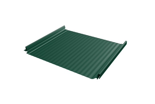 Кликфальц Pro Gofr Grand Line 0,45 Drap ST с пленкой на замках RAL 6005 зеленый мох