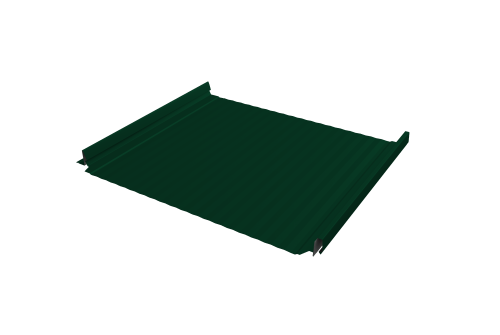 Кликфальц Pro Gofr Grand Line 0,5 Satin Matt TX с пленкой на замках RAL 6005 зеленый мох