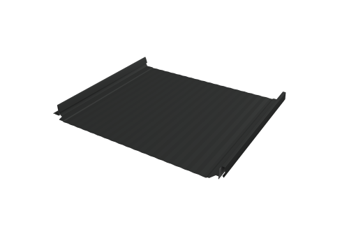 Кликфальц Pro Gofr Grand Line 0,5 Satin Matt TX с пленкой на замках RAL 7016 антрацитово-серый