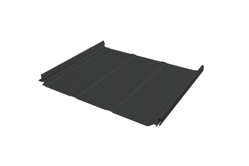 Кликфальц Pro Line Grand Line 0,45 Drap TX с пленкой на замках RAL 7016 антрацитово-серый