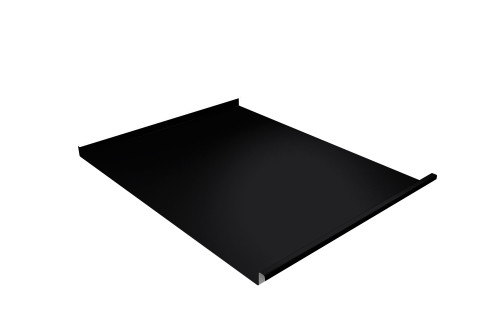 Фальц двойной стоячий 0,5 PurPro с пленкой на замках RAL 9005 черный