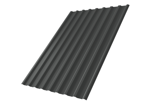 Профнастил С20R 0,5 Satin Matt TX RAL 7016 антрацитово-серый