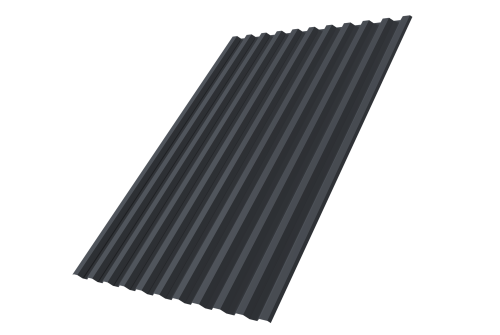 Профнастил С21R Grand Line 0,5 PurPro Matt 275 RAL 7024 мокрый асфальт