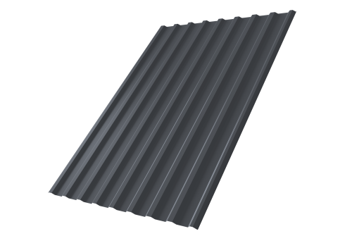 Профнастил С20R 0,5 Drap RAL 7024 мокрый асфальт