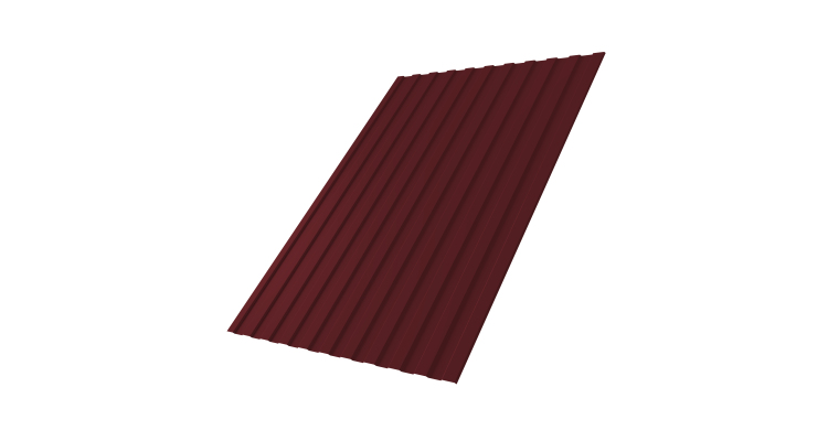 Профнастил С8A 0,5 Satin Matt TX RAL 3005 красное вино