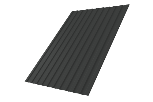 Профнастил С8A 0,5 Drap RAL 7016 антрацитово-серый