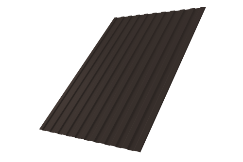 Профнастил С8A 0,5 Drap RR 32 темно-коричневый