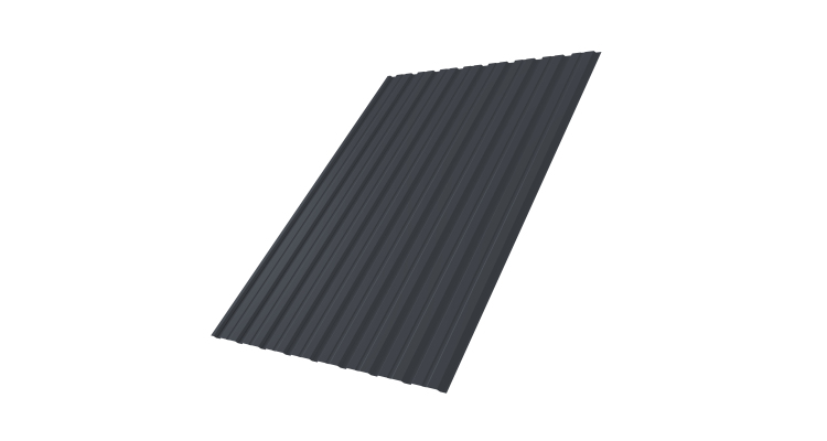 Профнастил С10B 0.4 PE-Matt-Double RAL 7024 мокрый асфальт