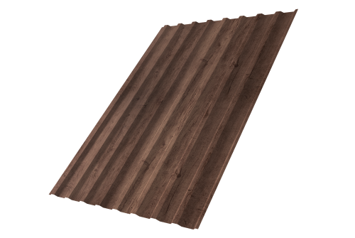 Профнастил С20B 0,45 Print Premium Almond Wood Fresh