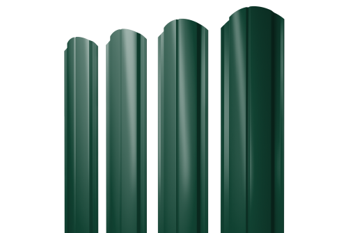Штакетник Полукруглый Slim фигурный 0.45 Drap TX RAL 6005 зеленый мох