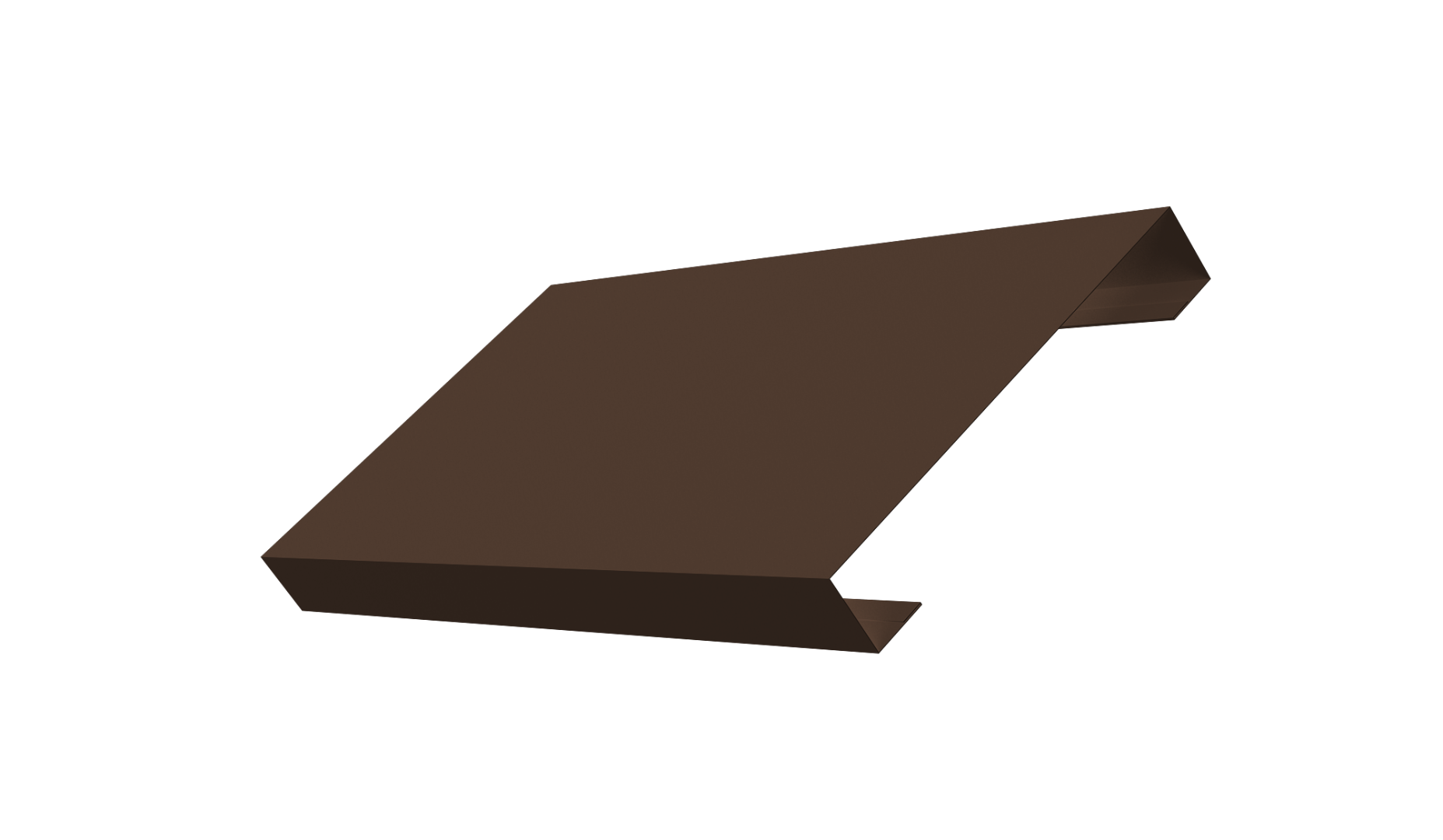 Ламель лицевая 125 забора жалюзи Texas 0.45 PE-Double с пленкой RAL 8017 шоколад