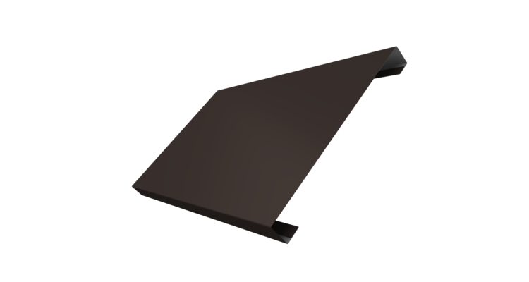 Ламель лицевая 200 забора жалюзи Texas 0.5 Satin с пленкой RR 32 темно-коричневый