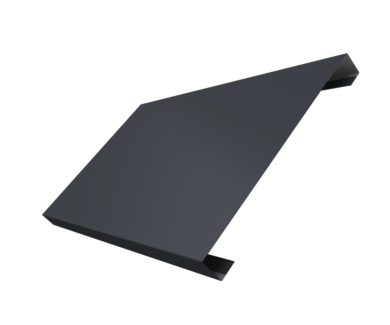 Ламель лицевая 200 забора жалюзи Texas 0.45 Drap с пленкой RAL 7024 мокрый асфальт