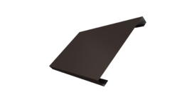 Ламель лицевая 200 забора жалюзи Texas 0.5 Satin Matt с пленкой RR 32 темно-коричневый