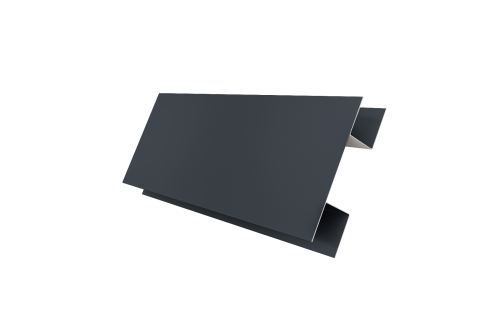 Планка H-образная Экобрус 0,5 Satin Matt RAL 7024 мокрый асфальт (3м)