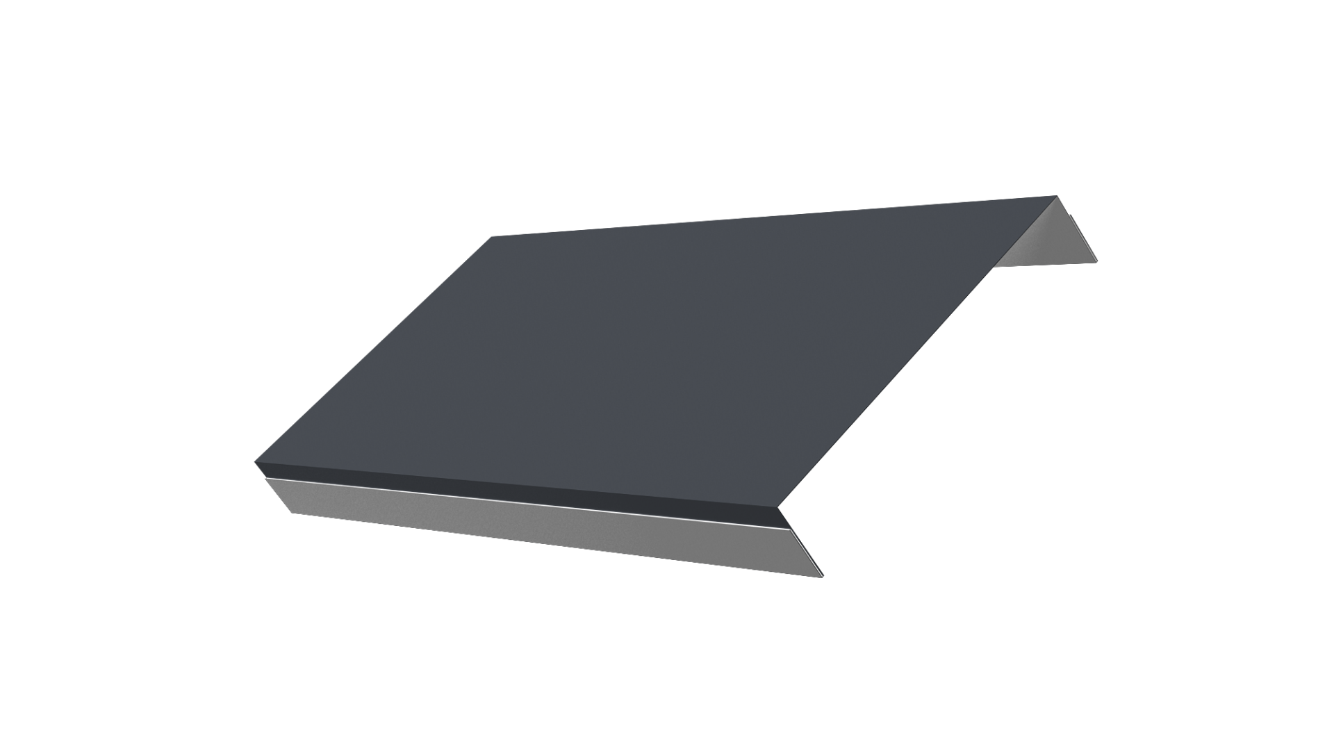 Ламель обратная 125 забора жалюзи Texas 0.45 Drap TX RAL 7024 мокрый асфальт