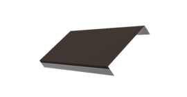 Ламель обратная 200 забора жалюзи Texas 0.5 Drap TX RR 32 темно-коричневый