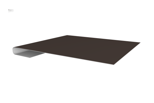 Планка завершающая 0,5 Satin Matt RR 32 темно-коричневый (3м)
