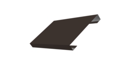 Ламель лицевая 150 забора жалюзи Texas стартовая/финишная для калиток и ворот 0,45 Drap-double TX RR 32 темно-коричневый