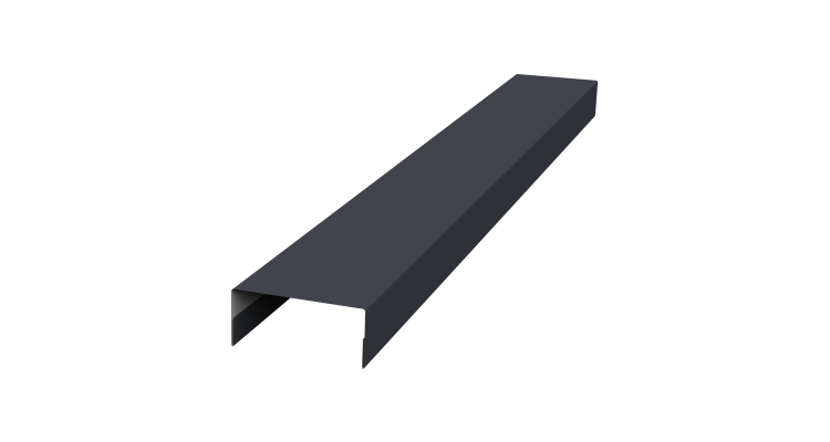 Крышка 30х15 жалюзи Texas 0,45 PE RAL 7024 мокрый асфальт (2,5м)