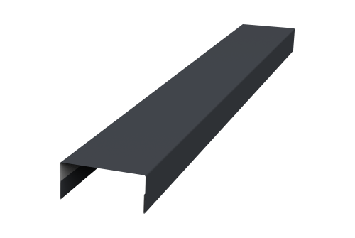 Крышка 30х20 жалюзи Texas 0,45 Drap RAL 7024 мокрый асфальт (2,5м)