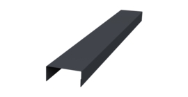 Крышка 45х20 жалюзи Texas 0,45 Drap TR RAL 7024 мокрый асфальт (2,5м)