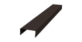 Крышка 45х20 жалюзи Texas 0,5 PurLite Matt RR 32 темно-коричневый (2м)