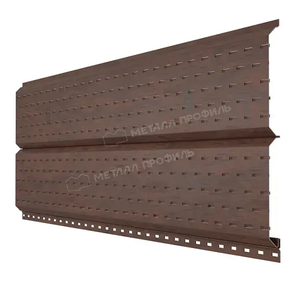 Сайдинг Металл Профиль Lбрус-15х240 (ECOSTEEL_MA-01-Бразил. Вишня-0.5)