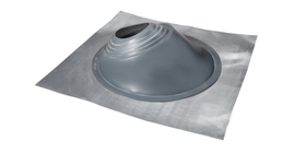 Проходной элемент MF угловой №3.1 (280-460мм) +185 EPDM (металлический неокрашенный фланец) серый