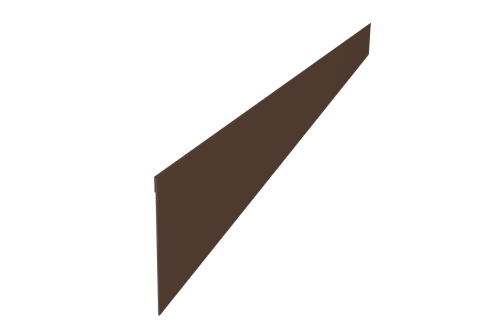 Ламель забора жалюзи Palermo стартовая/финишная для калиток и ворот 0,45 Drap TR RAL 8017 шоколад