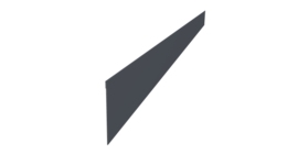 Ламель забора жалюзи Palermo стартовая/финишная для калиток и ворот 0,5 Drap RAL 7024 мокрый асфальт