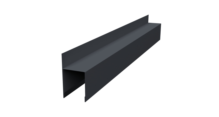 Планка опорная составная внешняя Palermo 0,45 Drap-double TX RAL 7024 мокрый асфальт (1,8м)