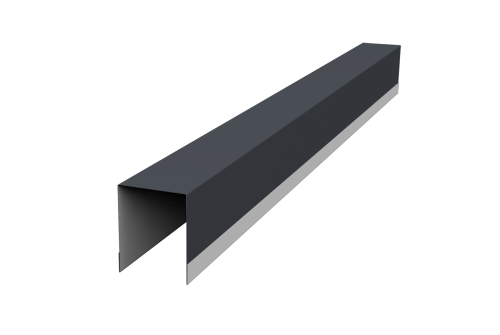 Планка опорная составная внутренняя для забора жалюзи Palermo 0,45 Drap TR RAL 7024 мокрый асфальт (3м)