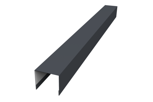 Стойка боковая крепежная для забора жалюзи Palermo 0,5 Drap RAL 7024 мокрый асфальт (1,8м)