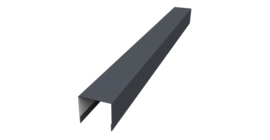 Стойка боковая крепежная для забора жалюзи Palermo 0,45 Drap RAL 7024 мокрый асфальт (1,8м)