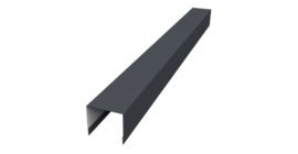 Стойка боковая крепежная для забора жалюзи Palermo 0,45 Drap TR RAL 7024 мокрый асфальт (1,8м)