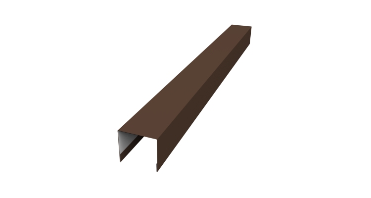 Стойка боковая крепежная для забора жалюзи Palermo 0,5 Atlas X RAL 8017 шоколад (2м)