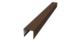 Стойка боковая крепежная для забора жалюзи Palermo 0,5 Drap TX RAL 8017 шоколад (3м)